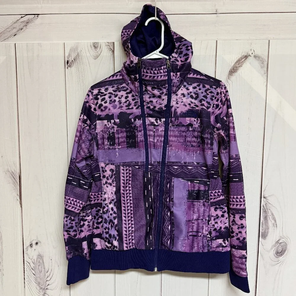The‎ North Face Thatch Hooded Full-Zip Jacket Women’s Medium Purple EUC